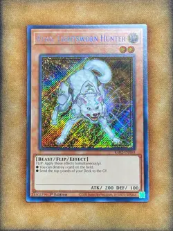 Yugioh Ryko, Lightsworn Hunter RA02-EN003 Secret Rare 1st Ed NM - Image 1