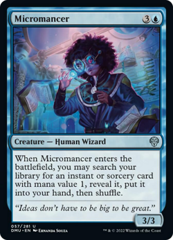 Micromancer FOIL Dominaria United NM Blue Uncommon MAGIC GATHERING CARD ABUGames - Image 1