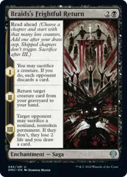 Braids's Frightful Return FOIL Dominaria United NM Black Uncommon CARD ABUGames - Image 1