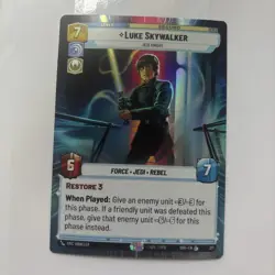 Star Wars Unlimited Foil Hyperspace Card #317 Luke Skywalker– Jedi Knight SOR EN - Image 1