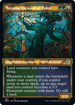 Tatyova, Steward of Tides (Textured Showcase 362) FOIL Dominaria United NM - Image 1