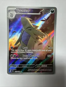 Pokemon TCG - Tyranitar 222/193 Illustration Rare SV02: Paldea Evolved NM/M - Image 1