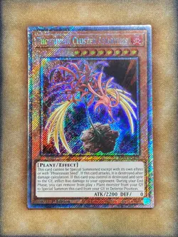 Yugioh Phoenixian Cluster Amaryllis RA04-EN136 Platinum Secret Rare 1st Ed NM - Image 1