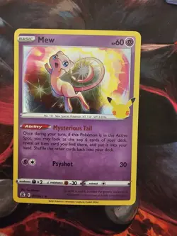 Pokemon TCG Mew 11/25 25th Anniversary Celebrations Holo - Image 1