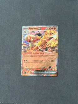 Pokemon TCG Pokemon Blaziken ex Rare Holo 024/159 Journey Together - Image 1