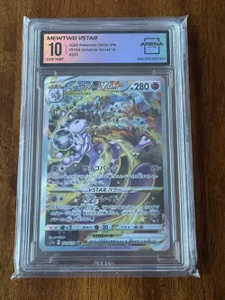 2022 POKEMON JPN SWORD & SHIELD VSTAR UNIVERSE #221 MEWTWO VSTAR ARENA CLUB 10 - Image 1