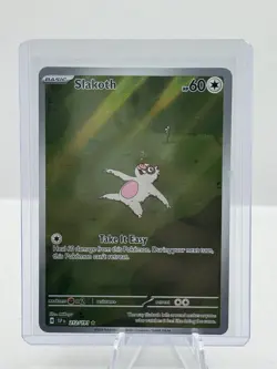 2024 Pokemon SSP EN Surging Sparks #212 Slakoth Illustration Rare - Image 1