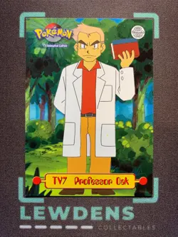 Professor Oak TV7 - Pokemon Topps Series 1 Puzzle Top Right - TV Animation - UK - Image 1