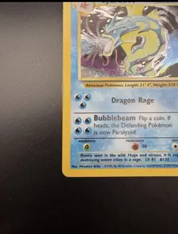 1999 Pokemon Base Set Gyarados 6/102 Holo Rare WOTC Vintage LP - Image 4