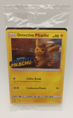 Detective Pikachu SM190 Promo • Sealed Pack • 2019 Pokemon Movie - Image 1