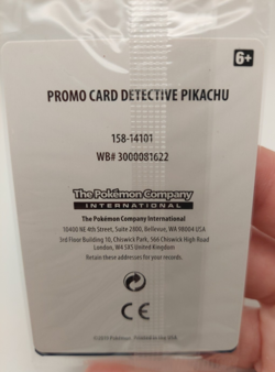 Detective Pikachu SM190 Promo • Sealed Pack • 2019 Pokemon Movie - Image 3