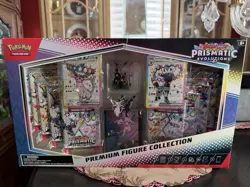 Pokemon TCG Scarlet and Violet Prismatic Evolutions Premium Figure Collection. - Image 1