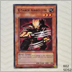 X-Saber Airbellum - 5DS2-EN019 - Common 1st Edition Yugioh - Image 1