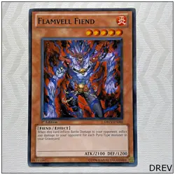Flamvell Fiend - DREV-EN096 - Common 1st Edition Yugioh - Image 1