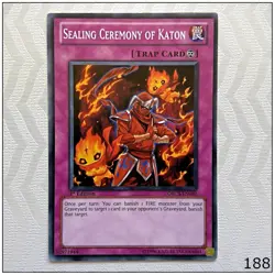 Sealing Ceremony of Katon - ORCS-EN080 - Common 1st Edition Yugioh - Image 1