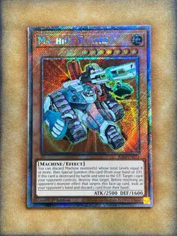 Yugioh Machina Fortress RA03-EN233 Platinum Secret Rare 1st Ed NM - Image 1