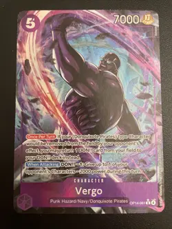One Piece TCG: VERGO Alternate Art (Parallel) #OP14-061 – NM - Image 1
