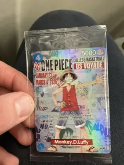 Bandai One Piece CCG Monkey.D.Luffy US Voyage Promo Foil Card P-055 2026 - Image 3