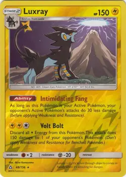 Luxray 48/156 Reverse Holo Ultra Prism Pokemon Card NM - Image 1