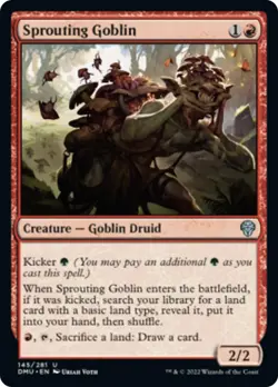 Sprouting Goblin FOIL Dominaria United NM Red Uncommon MAGIC MTG CARD ABUGames - Image 1