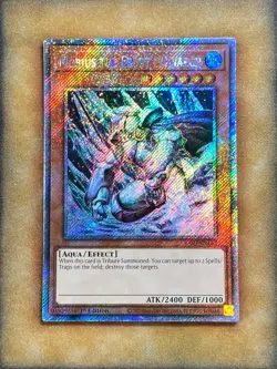 Yugioh Mobius the Frost Monarch RA03-EN142 Platinum Secret Rare 1st Ed NM - Image 1