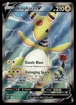 Pokemon Cards Ampharos V 171/185 Vivid Voltage Ultra Rare NM - Image 1
