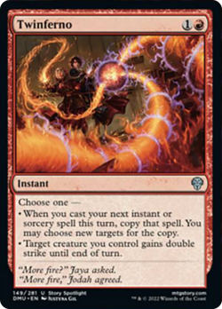 Twinferno FOIL Dominaria United NM Red Uncommon MAGIC GATHERING CARD ABUGames - Image 1