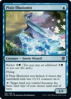 Pixie Illusionist FOIL Dominaria United NM Blue Common MAGIC MTG CARD ABUGames - Image 1