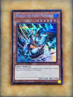 Yugioh Mobius the Frost Monarch SBC2-ENI21 Speed Duel Secret Rare 1st Ed NM - Image 1