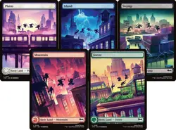 Land Set (Full Art) [TMNT] MTG - Image 1