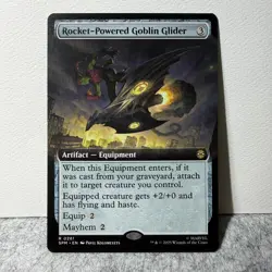 ROCKET-POWERED GOBLIN GLIDER (EXTENDED ART) MARVEL'S SPIDER-MAN MTG 281 LP - Image 1