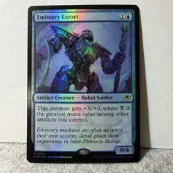 EMISSARY ESCORT PROMO PACK: EDGE OF ETERNITIES MAGIC: THE GATHERING FOIL 56 LP - Image 1