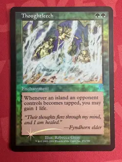 MTG Magic 7th Edition *Foil* Thoughtleech - Image 1