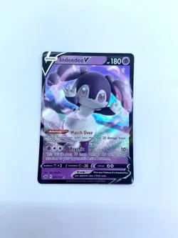 Pokemon TCG Indeedee V Sword & Shield 091/202 Holo Ultra Rare - Image 1
