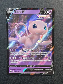 Mew V 60/159 Pokemon TCG Sword & Shield Crown Zenith Ultra Rare NM - Image 1