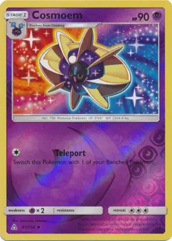 Cosmoem 61/156 Reverse Holo Ultra Prism Pokemon Card NM - Image 1