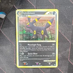 Pokemon Umbreon Holo Card2010 Nintendo Darkness Type English TCG - Image 1
