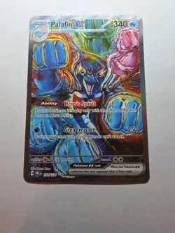 Palafin ex 151/131 Pokemon TCG Prismatic Evolutions Special Illustration Rare NM - Image 1
