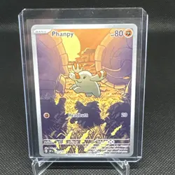 Pokemon TCG Phanpy 205/191 Sv08: Surging Sparks Illustration Rare - Image 1