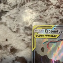 Pokemon Espeon & Deoxys GX TAG TEAM Promo Full Art Holo SM240 2020 - Image 3