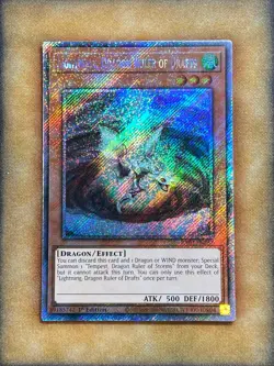 Yugioh Lightning, Dragon Ruler of Storms RA03-EN257 Platinum Secret Rare 1st NM - Image 1