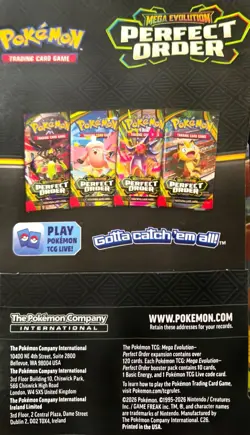 Pokemon TCG MEGA Evolution PERFECT ORDER Booster Pack Sealed (lot Of 6)FreeShip - Image 4