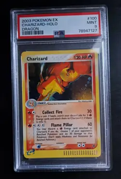 Charizard EX Dragon #100/97 PSA 9 MINT Secret Rare Holo Pokemon 2003 Vintage ENG - Image 1