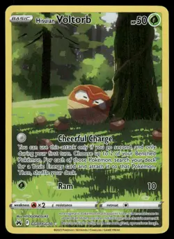 Pokemon Cards Hisuian Voltorb GG01/GG70 Crown Zenith Galarian Gallery Holo NM - Image 1