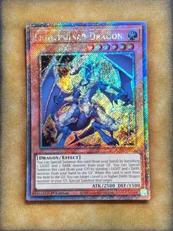Yugioh Lightpulsar Dragon RA04-EN176 Platinum Secret Rare 1st Ed NM - Image 1