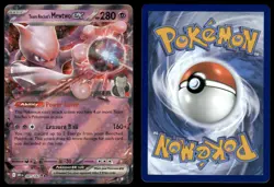 TEAM ROCKET'S MEWTWO EX 081/182 DOUBLE RARE DESTINED RIVALS POKEMON NM - Image 1
