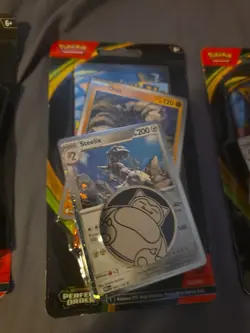 Pokemon TCG Mega Evolution Perfect Order Blister Pack Promo Coin Lot 3 - Image 3