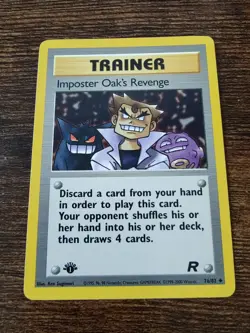 Imposter Oak's Revenge 76/82 1st Edition Team Rocket Non Holo Pokemon - Image 1