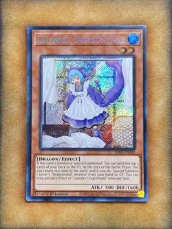 Yugioh Laundry Dragonmaid RA03-EN021 Secret Rare 1st Ed NM - Image 1