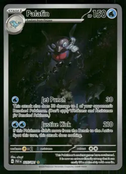 2024 Palafin 225/091 Illustration Rare Holo NM SV: Paldean Fates Pokemon - Image 1